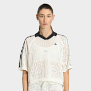 Unselected, adidas Originals, Knitted Crochet Polo, beige