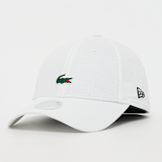 Unselected, Lacoste, FEMALE 9FORTY Lacoste x New Era Plain Cotton Cap, white