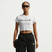 Selected, Nike  , Sportswear Chill Knit Cropped T-Shirt, white