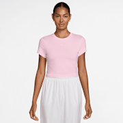 Unselected, Nike  , Sportswear Chill Knit Cropped T-Shirt, light pink