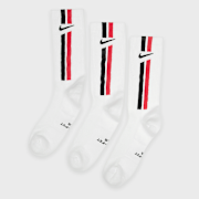 Selected, Nike  , 3 PACK - Everyday Elevated Crew Stripe Socks, white