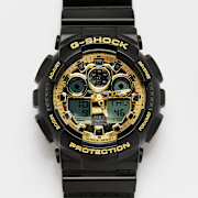 Selected, G-SHOCK, GA-100GGB-1A9ER, black