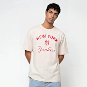 Unselected, New Era, MLB CF Graphics Regular Tee New York Yankees, beige (Sold-out)