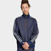 Unselected, adidas Originals, Firebird Adicolor Raw Denim Track Top, blue