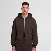 Unselected, Urban Classics, Fluffy Zip Hoody, brown