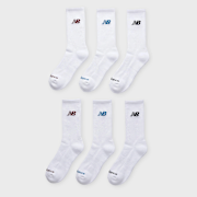 Selected, New Balance, 6 PACK - Everyday Seasonal Crew, white