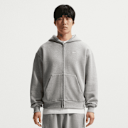 Unselected, Nike, Solo Swoosh Full-Zip Hoodie, grey