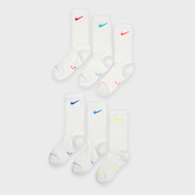 Unselected, Nike  , 6 PACK - Everyday Elevated Crew, white