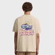 Unselected, Mister Tee, Crown Car Oversize Tee, beige