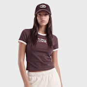 Unselected, New Balance, Trackside Ringer T-Shirt, Red