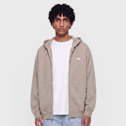 Unselected, adidas Originals, Washed Full Zip Oversized Hoodie, brown