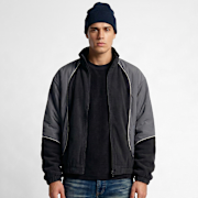 Unselected, Urban Classics, Polarfleece Taslan Track Jacket, black