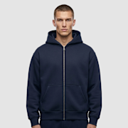 Unselected, Urban Classics, Heavy Scuba Zip Hoody, blue