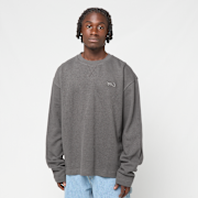 Unselected, K1X, Tag Logo Waffle Longsleeve, grey