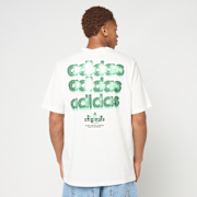 Unselected, adidas Originals, Tri-Logo Graphics Tee, white