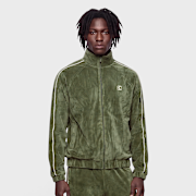 Unselected, Karl Kani, OG Velour Raglan Trackjacket, green