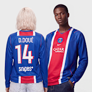 Unselected, Nike  , Doué / No. 14 / PSG Dri-FIT Jersey Longsleeve Home Stadium, blue