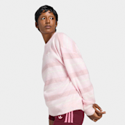 Unselected, adidas Originals, Knit Essentials Striped Sweatshirt, Pink