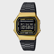 Selected, CASIO, A168WEGB-1BEF, black