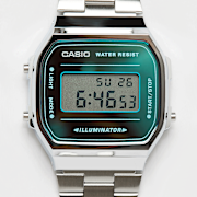 Selected, CASIO, A168WEM-2EF, silver