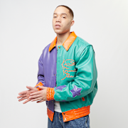 Selected, Karl Kani, Metal Plate Block Leather College Jacket, multi-colour (Sold-out)