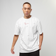 Unselected, Karl Kani, Small Signature Logo Pinstripe Tee, white