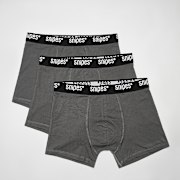 Unselected, SNIPES, 3 PACK - Black Tape Boxershorts, grey (Sold-out)