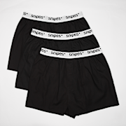 Selected, SNIPES, 3 PACK - White Tape Woven Boxershorts, black
