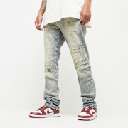 Unselected, Smoke Rise, Wave Effect Jeans, blue (Sold-out)