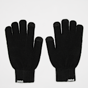 Selected, SNIPES, Woven Basic Logo Knitted Gloves black, black