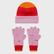 Selected, New Era, Youth Stripe Beanie Set (2 Piece), multi-colour