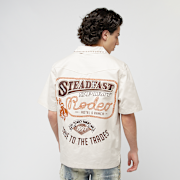 Selected, Smoke Rise, Western Short Sleeve Rodeo Shirt, beige