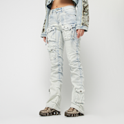 Selected, Smoke Rise, High Rise Stacked Side Pinching, blue