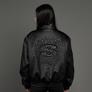 Selected, SNIPES, S Emblem Wavy Cut PU Jacket, black (Sold-out)