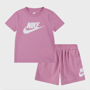 Selected, Nike, Club Tee & Short Set, light pink