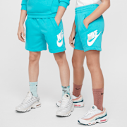 Selected, Nike, Junior Sportswear Club French-Terry Short High Brand Read, turquoise (Sold-out)