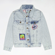 Selected, Karl Kani, Patches Denim Jacket Junior, blue