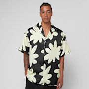 Selected, Another Cotton Lab, Flower Shirt, black