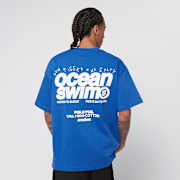 Selected, Another Cotton Lab, Ocean Swim Oversized T-Shirt, blue