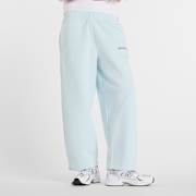 Selected, New Balance, Reimagined Fleece Barrel Leg Pants, blue