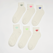 Selected, adidas Originals, 6 PACK - adicolor Trefoil Ankle Socks, white