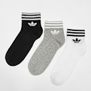 Unselected, adidas Originals, 3 PACK - adicolor Trefoil 3-Stripes Ankle Socks, grey