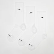 Unselected, New Balance, 3 PACK - Black Patch Logo Crew, white