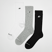 Unselected, New Balance, 3 PACK - Black Patch Logo Crew, multi-colour