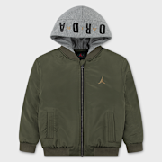 Selected, Jordan, Big Logo Hooded Bomber, green