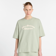 Unselected, New Balance, Linear Heritage Oversized T-Shirt, green