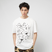 Selected, Mister Tee, Stay Hydrated Oversize Tee, white