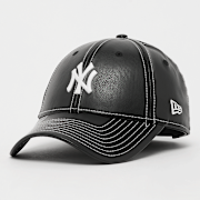 Unselected, New Era, FEMALE 9FORTY Topstitch PU New York Yankees, black