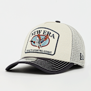 Selected, New Era, A-FRAME TRUCKER Animal Patch New Era, beige