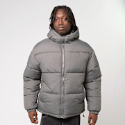 Selected, Urban Classics, Shiny Puffer Jacket With Hood magnet, grey